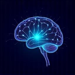 AI 알고리즘 처리 아이콘 256x256 픽셀